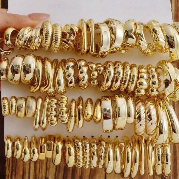 Electroplated earrings